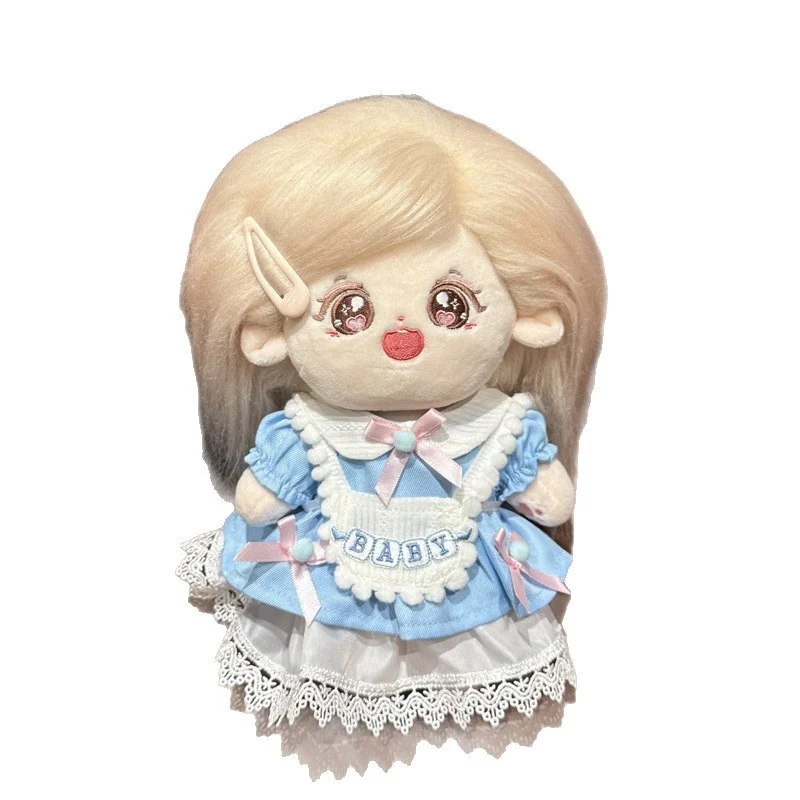 ชุดตุ๊กตาผ้าฝ้ายขนาดเล็ก ดีไซน์น่ารัก สไตล์แคมปัส ชุดอุปกรณ์เสริมสำหรับตุ๊กตาขนาด 20 ซม. เสื้อผ้าน่ารักสำหรับตุ๊กตาตัวเล็ก