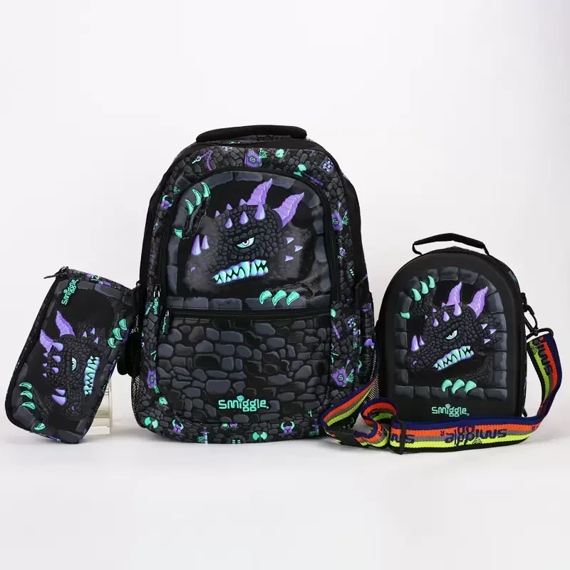 Australia Smiggle Stationery Primary School Students Decompression Ultra-Light Backpack Children Burden-Reducing Giftbackpack