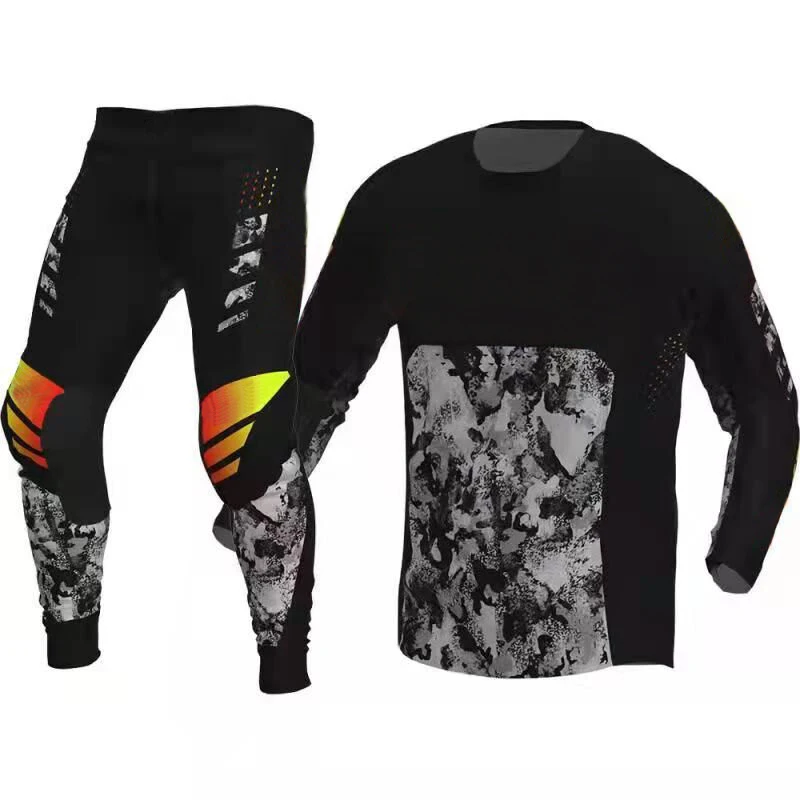 2022Custom Breathable polyester Motorcycle Racing Jerseys & Pant Motocross Suit Off Road Mountain Bike Motocross Suit Set