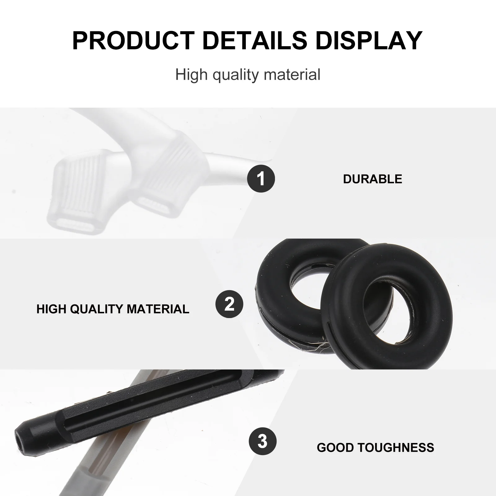 

1Set Silicone Glasses Leg Covers Anti Skid Ear Saver Sleeves for Myopia Frames Fixation Outdoor Activities Black White