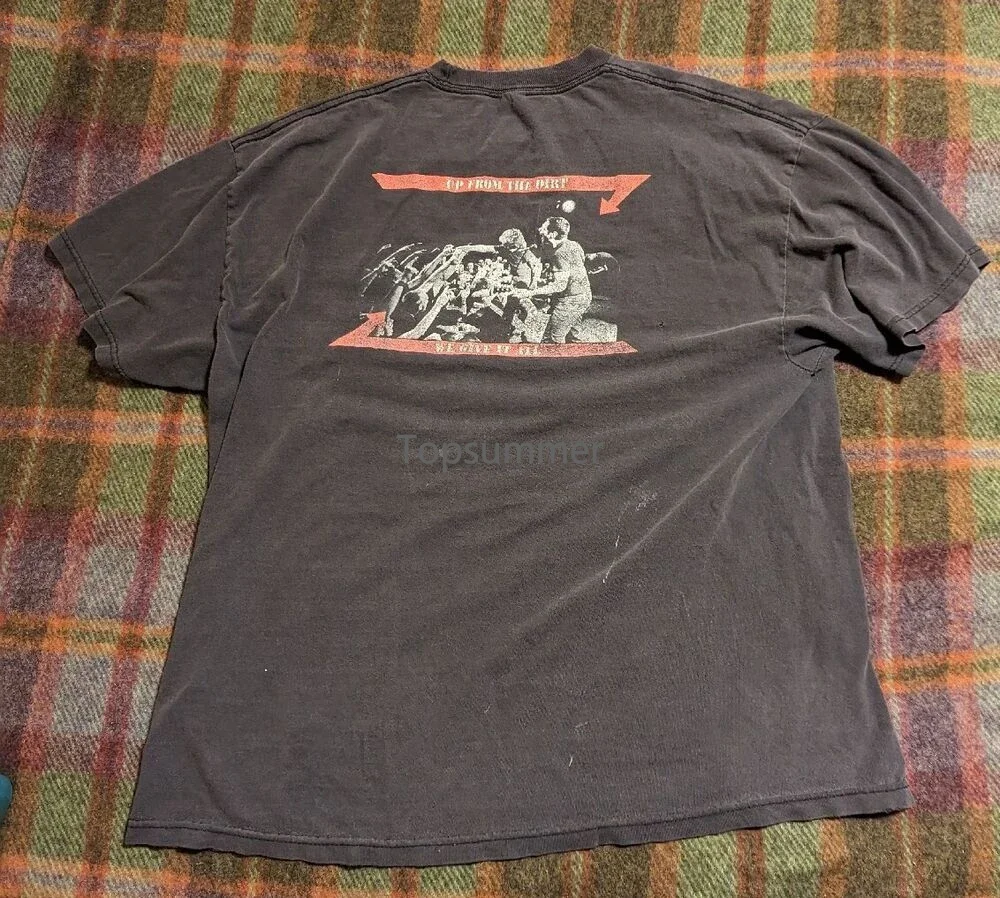 

Винтажная подъем против футболки 2004 зондер блок L вверх от грязи мы дарим его всем