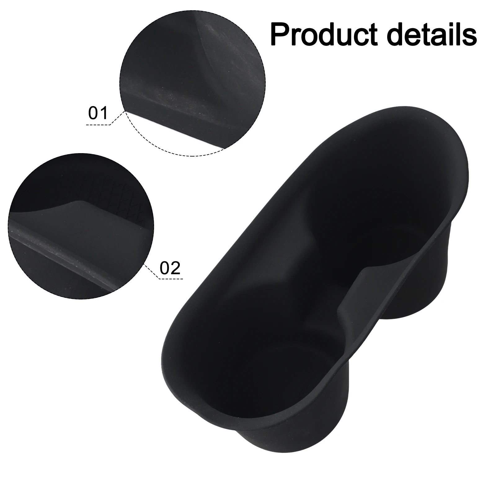 Car Organization Silicone Car Cup Holder Clutter-free Organization Easy To Clean Material Long-term Durability Snug Fit Design