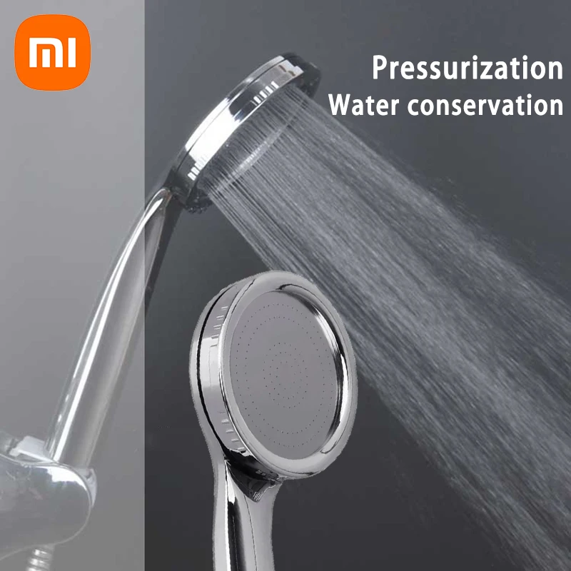 

Xiaomi Ultra-Thin Pressure-Boosting Showerhead Handheld Water-Saving Pressure-Boosting Chrome Shower Head with Single Spray
