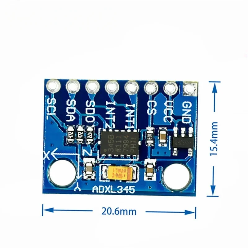 10PCS GY-291 ADXL345 Digital Three-axis Acceleration Module of Gravity Tilt  IIC SPI Transmission