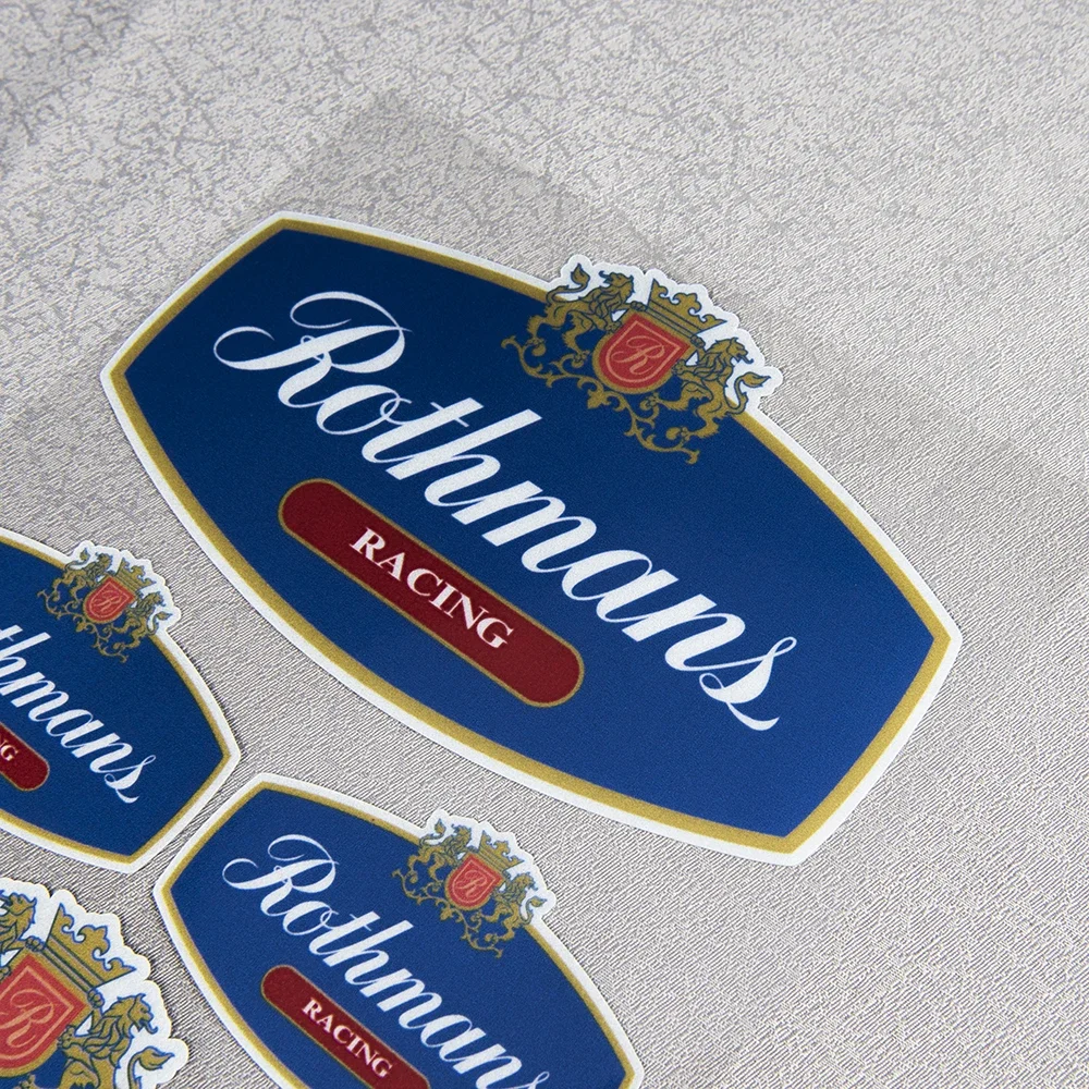 ملصقات الدراجات النارية Rothmans سباق السيارات خوذة الدراجة البخارية الشارات لسوزوكي هوندا كاواساكي دوكاتي ياماها فيسبا اكسسوارات موتو #5