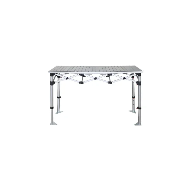 

120x60cm Modern portable Pop up outdoor picnic table aluminum Height Adjustable folding table