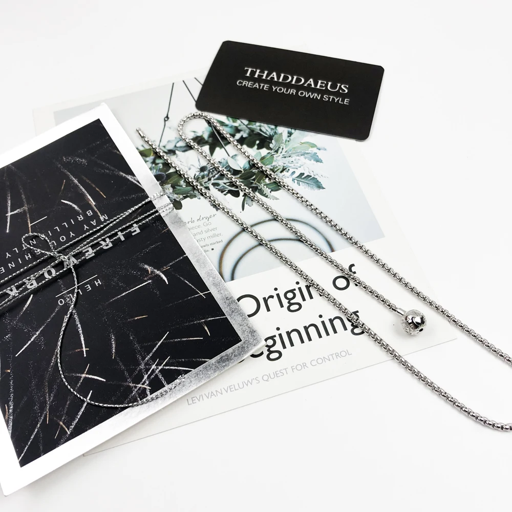 Basic Necklace Silver Brand New  Chain For Be Fashion Jewelry Europe Style Rebel Bijoux Gift For Men & Women Friend
