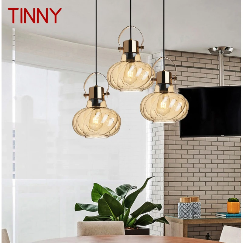 

TINNY Nordic Hanging LED Lights Fixtures Industrial Creative Lantern Design Pendant Lamp for Home Bedroom Loft Decor