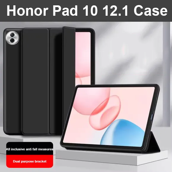 

Leather Case For Honor Pad 10 12.1inch Pad 9 MagicPad 2 GT Pro 12.3 Tablet GT 11.5 2025 X9a V9 11.5 X8a X9 Auto Wake Sleep