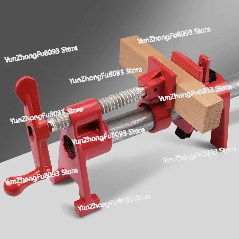 Hand-cranked Vertical Pipe Clamp Woodworking Furniture Horizontal Combination Jigsaw Fixture 6 Pipe Chucks