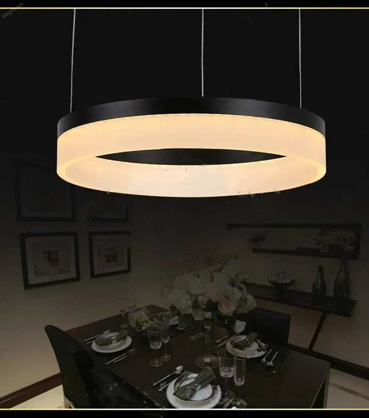 NEW Modern LED Chandelier  Acrylic Round LED Light Fixture DIY Style Wire Adjustable LED Lamp for Hotel,Living Dining room