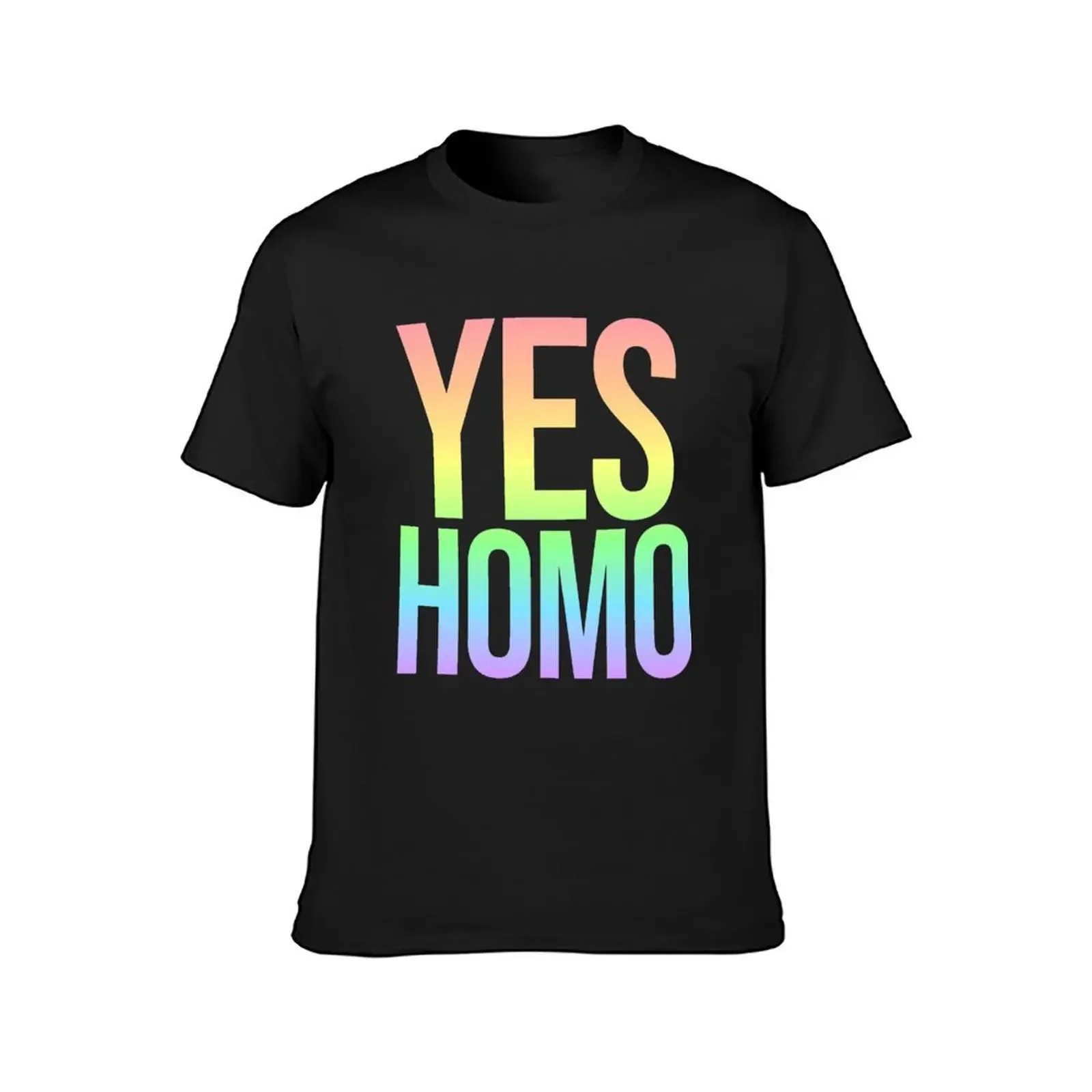 Yes Homo T-Shirt plus sizes shirts graphic rapper graphic tees compression shirt men