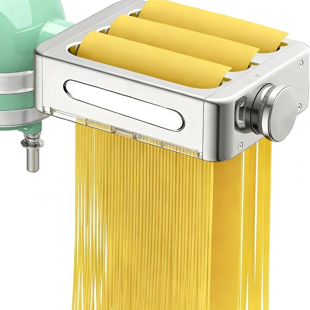 3‑in‑1 Stainless Steel Noodle Press Mold Accessory, Plum‑Shape Pasta Making Die Replacement Part for Manual Noodle Maker