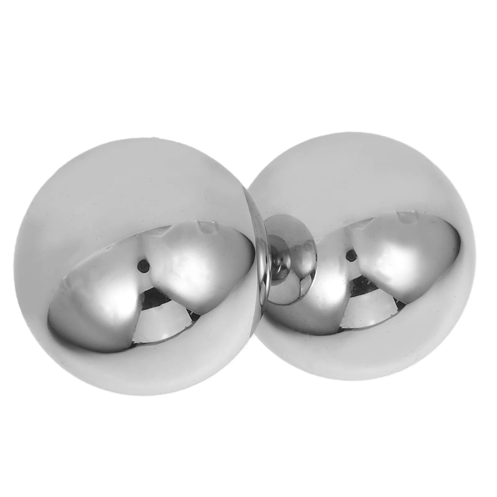 

2Pcs Solid Hand Exercise Balls Stainless Steel Fitness Spheres 38mm for Grip Strength Training Finger Hand Workout
