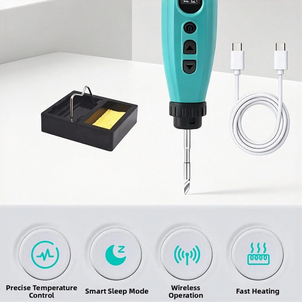 Smart Digital USB Soldering Iron Set Portable Wireless Digital Soldering Iron With Long For Battery Life For DIY Projects ﻿ view 5