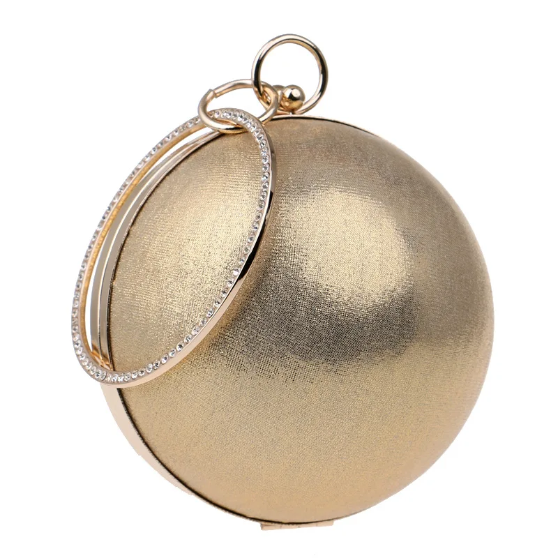 

Women Globe Ball Chain Evening Bags Earth Round Ball Diamond Day Clutch Purse Clutches Bridal Wedding Clutch Purse Hand Bags