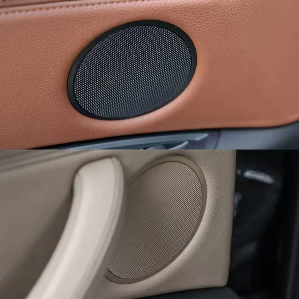 Interior Front/Rear Door Horn Loudspeaker Grill Cover Sound Audio Speaker Panel Trim Replacement for  X5 X6 F15 F16 2014-2018