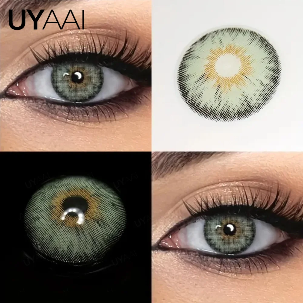 UYAAI Siri 1 Paar farbige Schüler für braune Augen, grüne Augen, Kontaktkosmetik, natürliche modische Linsen für Make-up – Detail 6