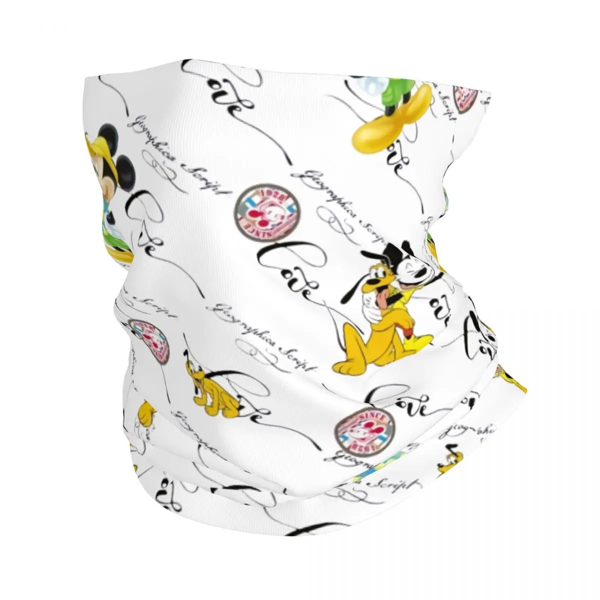 

Пользовательские гетры с Микки Маусом и Дональдом Даком для женщин и мужчин, ветрозащитный зимний шарф-бандана с героями мультфильмов для пеших прогулок