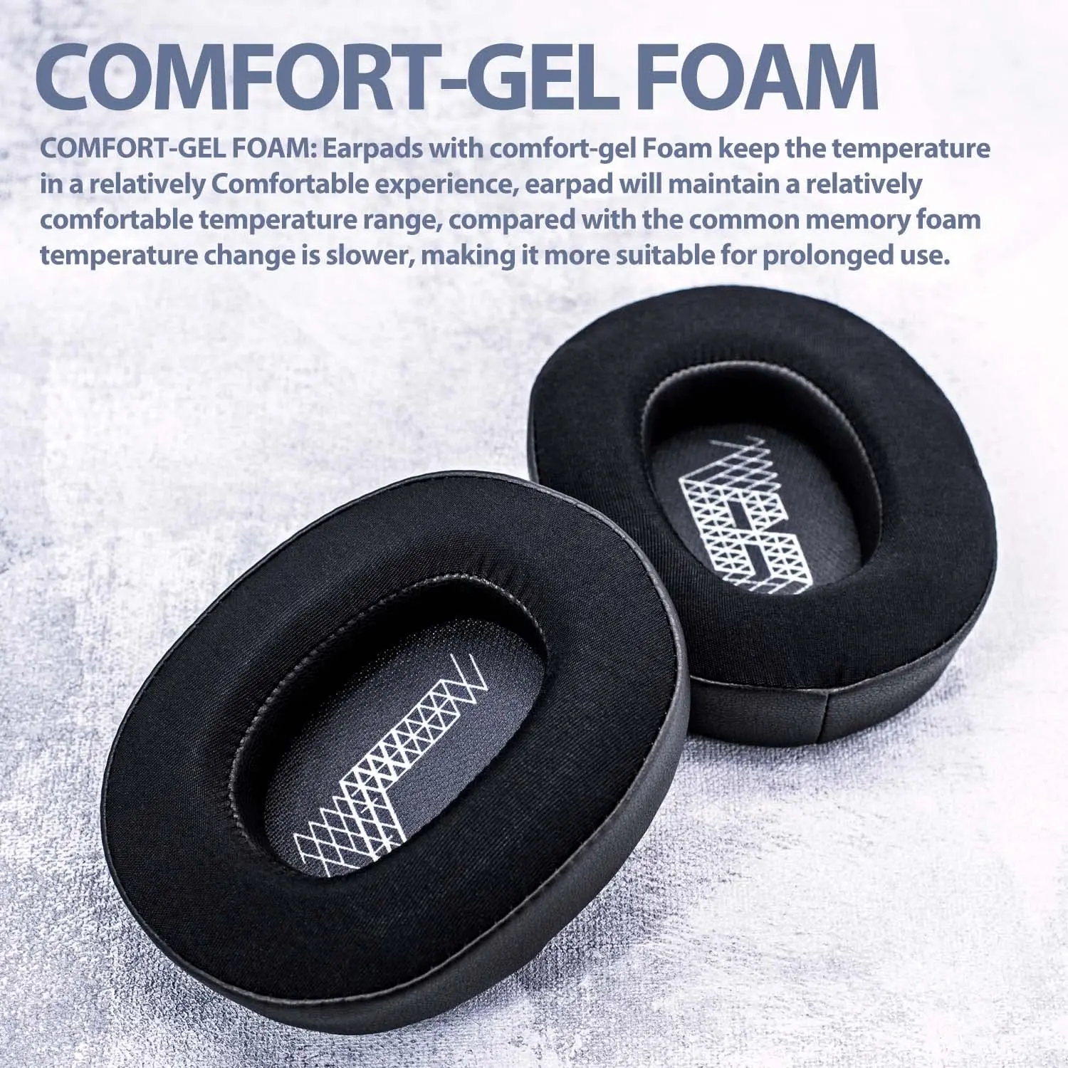Cooling Gel Replacement Ear Cushions Ear Pads for JBL E65 E65BTNC / Duet NC / LIVE650 BTNC LIVE660 BTNC Headphone