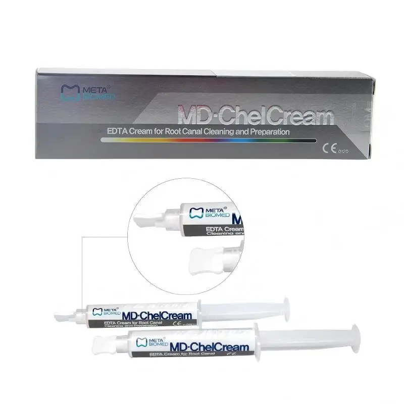 

2pcs Meta Dental EDTA Gel 19% Root Canal Cleaning Preparation Lubricant for Smear Layer Removal Endodontic Lubricant Use