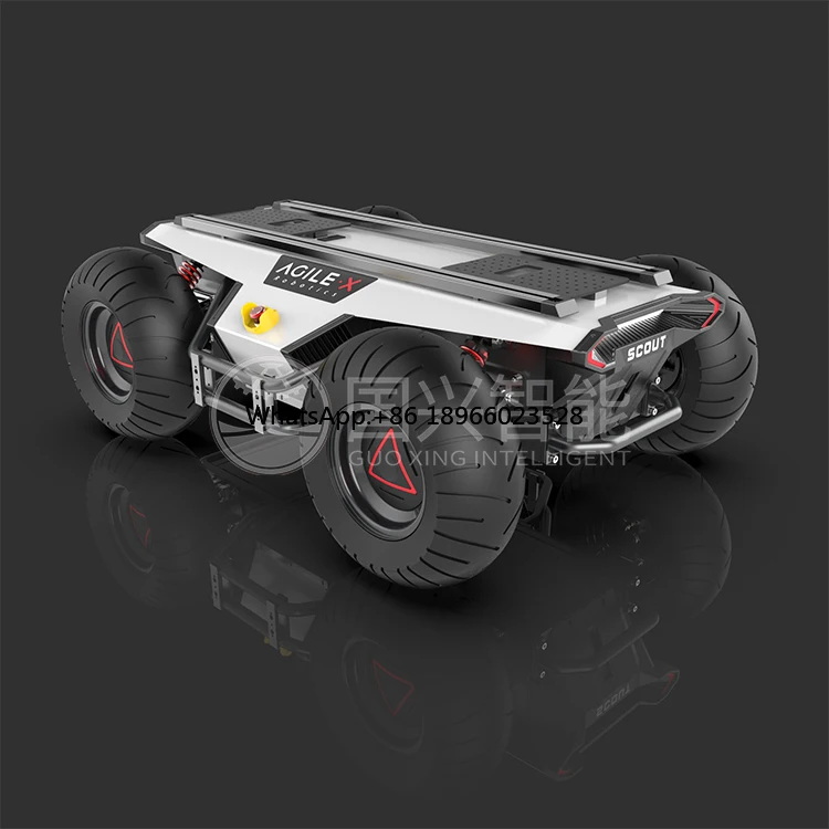 Guoxing SV1000 wheeled robot chassis battery driven electric four wheel differential robotic platform