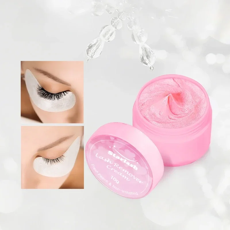 

pink cream remover uv lash glue remover cream strawberry LED eyelash glue removal