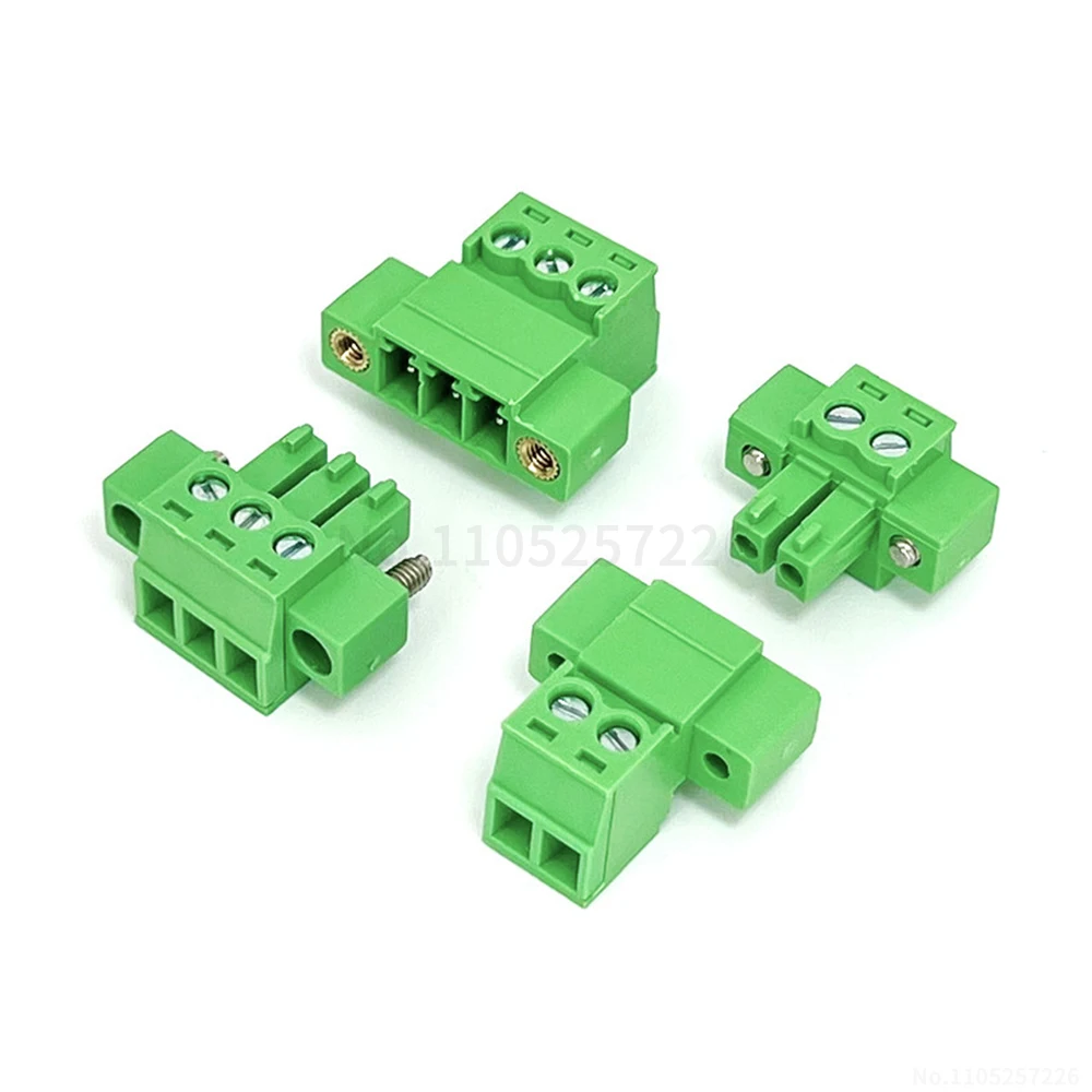 (1 Set) KF 2EDGRKM 2EDGKPM - 3.81 mm Flanged, Plug-in, Tabbed Plug and Socket Terminal Block Set 2~24P 15EDGKM 15EDGKPM 3.81