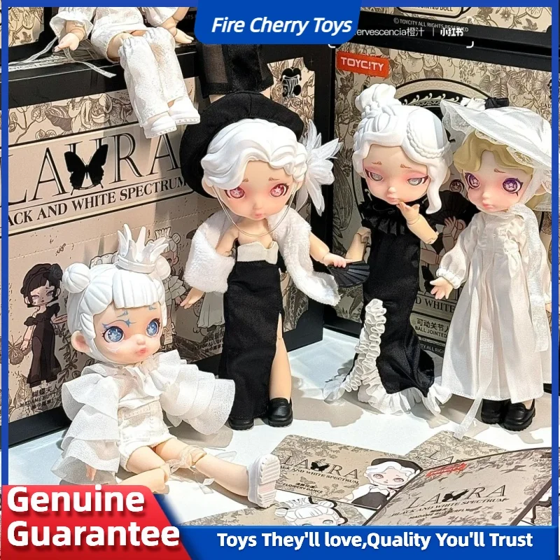 

Genuine Laura Black And White Spectrum Series Blind Box Ob11 1/12 Bjd Action Anime Figure Toy Doll Cute Room Decor Birthday Gift
