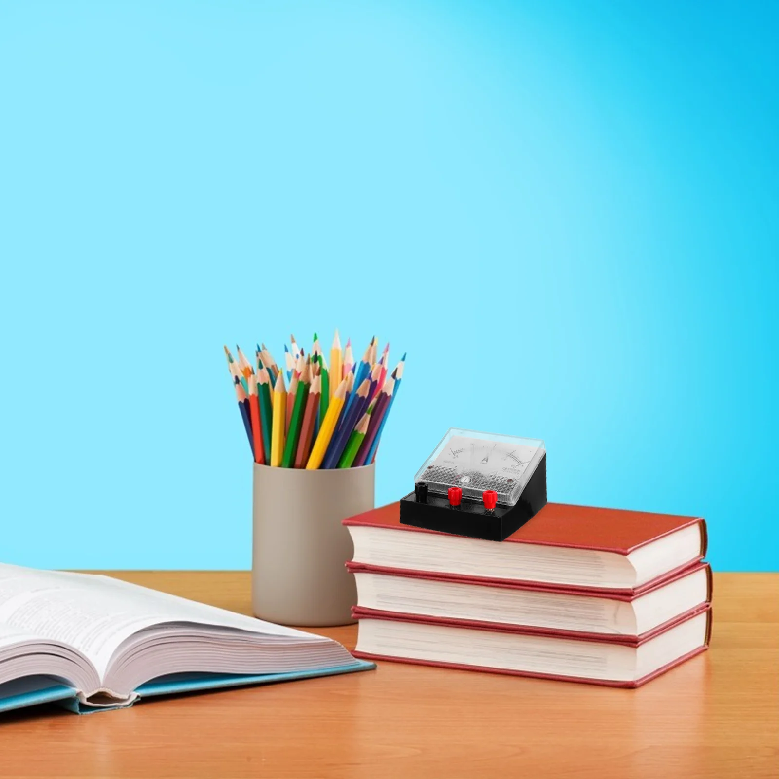 2 قطعة تيار مستمر مقياس التيار الكهربائي الفولتميتر مجموعة أدوات القياس التناظرية لتجارب الفصول الدراسية مختبر الفيزياء المدرسية الحالية