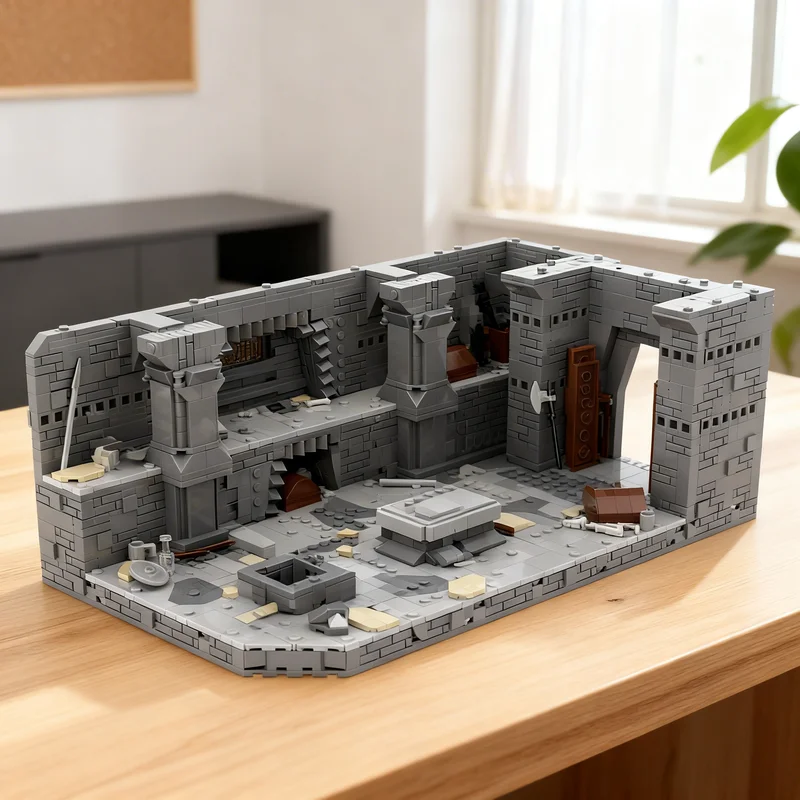 2037 piezas MOC Las Minas de Moria El Señor de los Anillos Bloques de Construcción Modelo Regalo Creativo DIY Decoración para Exhibición Escritorio Premium para Adultos y Niños
