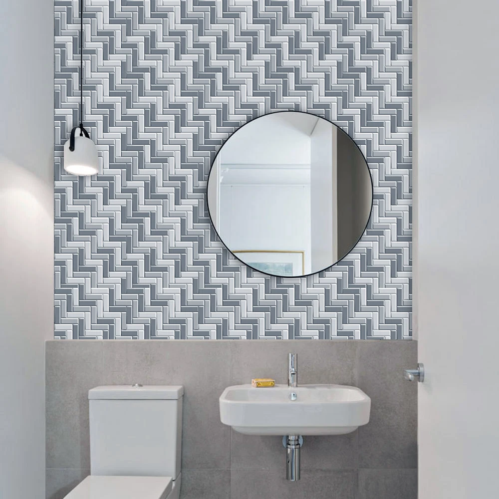 Bedroom Marble Tile Wall Sticker Kitchen Bathroom Floor Living Room Cupboard Wall Decor Waterpoof Self-adhesive PVC Wallpaper