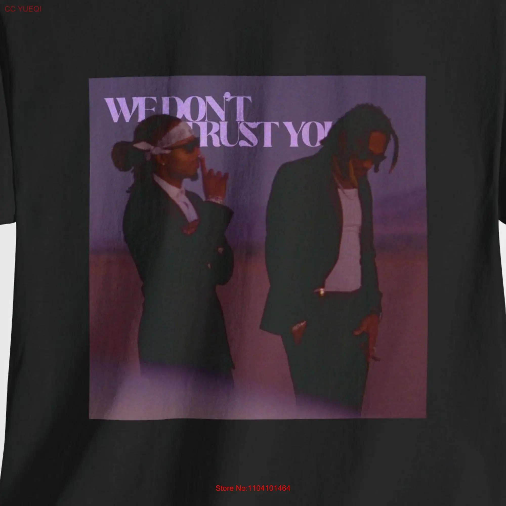 We Don't Trust You Album Cover T Shirt Future Rapper Metro Boomin Heroes Villains Atlanta Hip Hop Ric Flair Drip