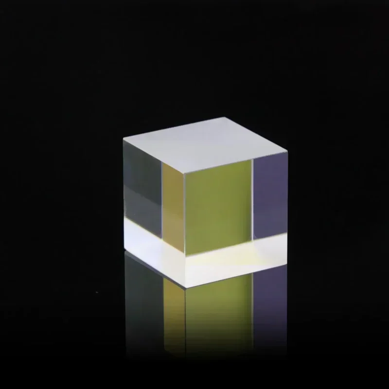15mm Beamsplitter Divisor Relação 5:5 Transflexo K9 Cubo Prisma Vidro Óptico Prisma Triangular Uso Comprimento de Onda 400-700nm
