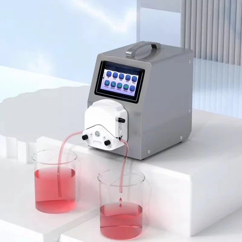 Peristaltic pump laboratory microfluidic sinusoidal step incremental discrete