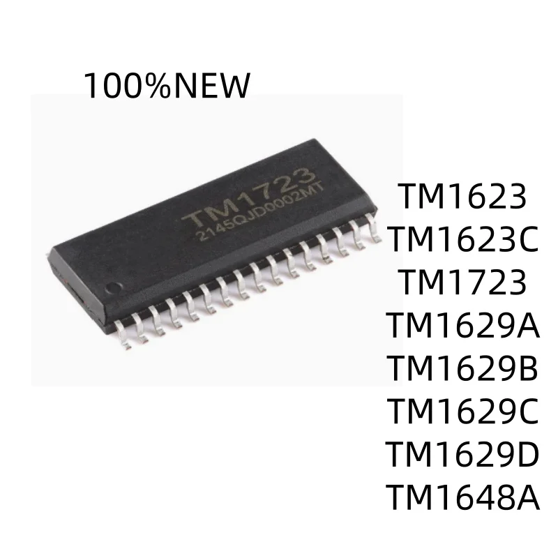 (10Pcs) 100% New Tm1623 Tm1623C Tm1723 Tm1629A Tm1629B Tm1629C Tm1629D Tm1623 Tm1648A Sop-32 Led Driver Chip Ic
