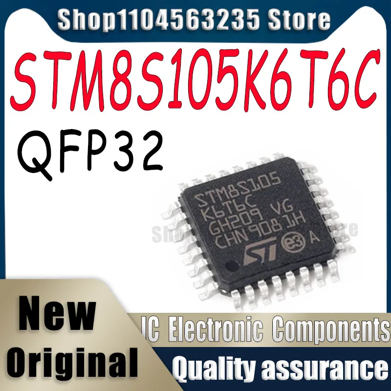 

(10piece)100% New STM8S105K6T6C QFP32 In Stock IC