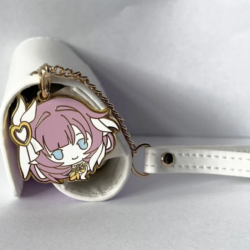 لعبة Honkai Impact 3 Elysia Peripheral AirPods حافظة سماعة الرأس مع شارة رائعة حقيبة تخزين سماعة الأذن هدية