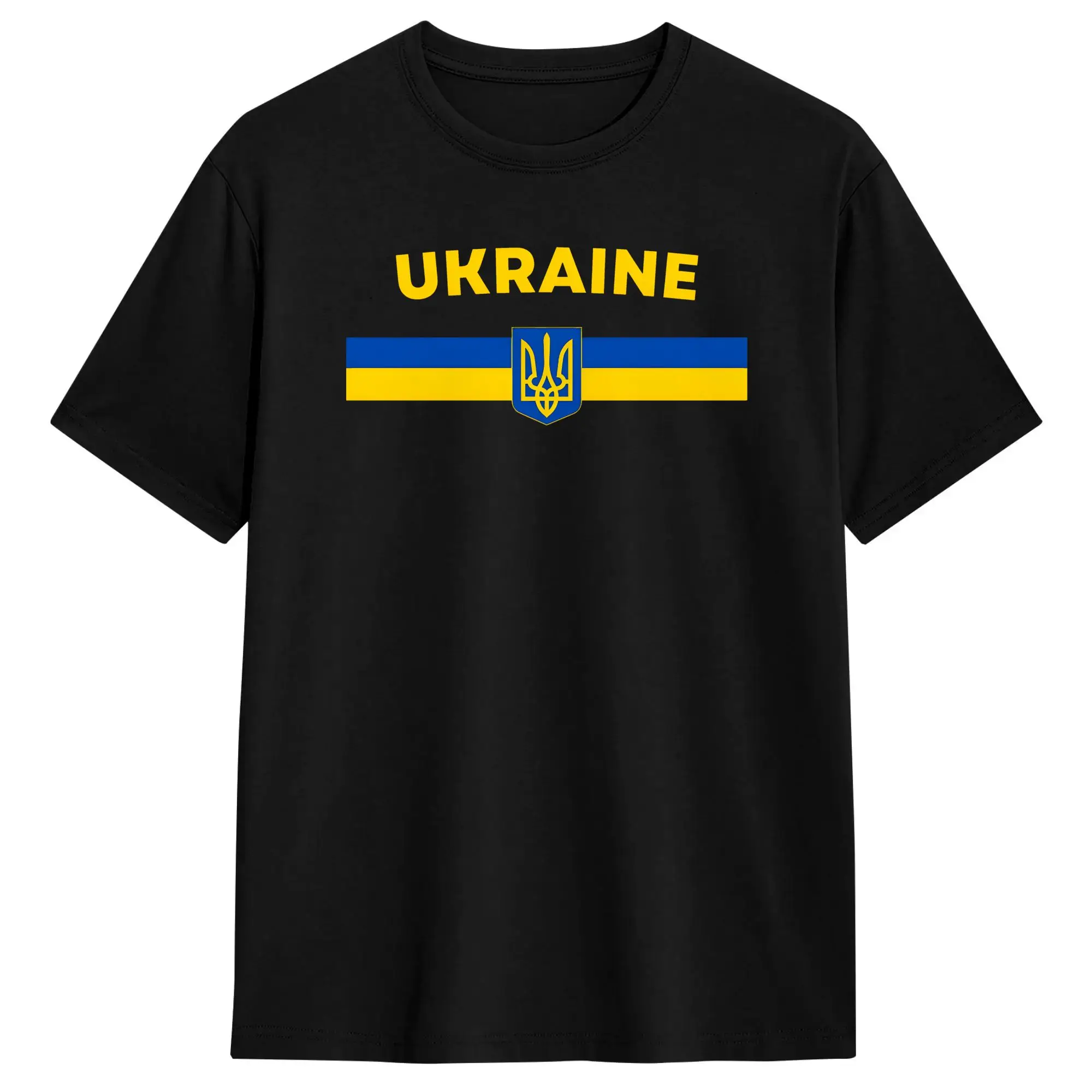 Hipster Ukraine Map Heartbeat ECG Line Design T-Shirt for Men Crew Neck Cotton T Shirts  Short Sleeve Tees 6XL Tops
