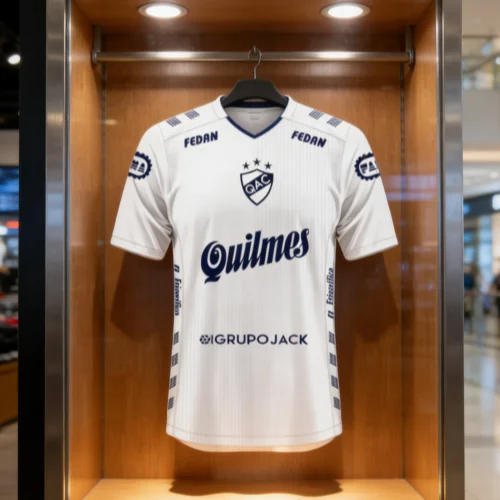 

Soccer Jersey Argentina Quilmes 2022 Home Kit 3D Printed Adult Kids Athleisure T-Shirt Family Summer Quick-dry Soft Lightweight