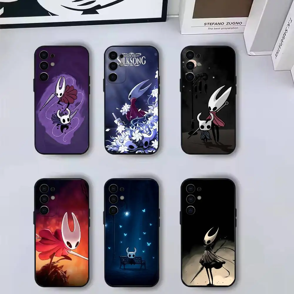 Silksong H-Hollow K-Knight  Phone Case Black Silicone Soft For Samsung S25,S24,S21,S22,S23,S30,Ultra,S20,Plus,Fe,Lite