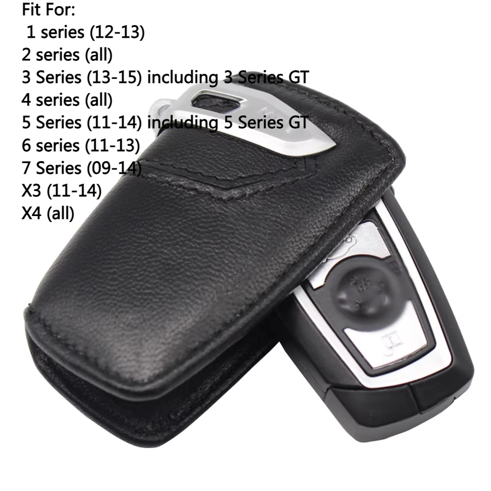Echt lederen sleutelhoes sleutelhanger voor BMW 1 2 3 4 5 6 7-serie X3 X4