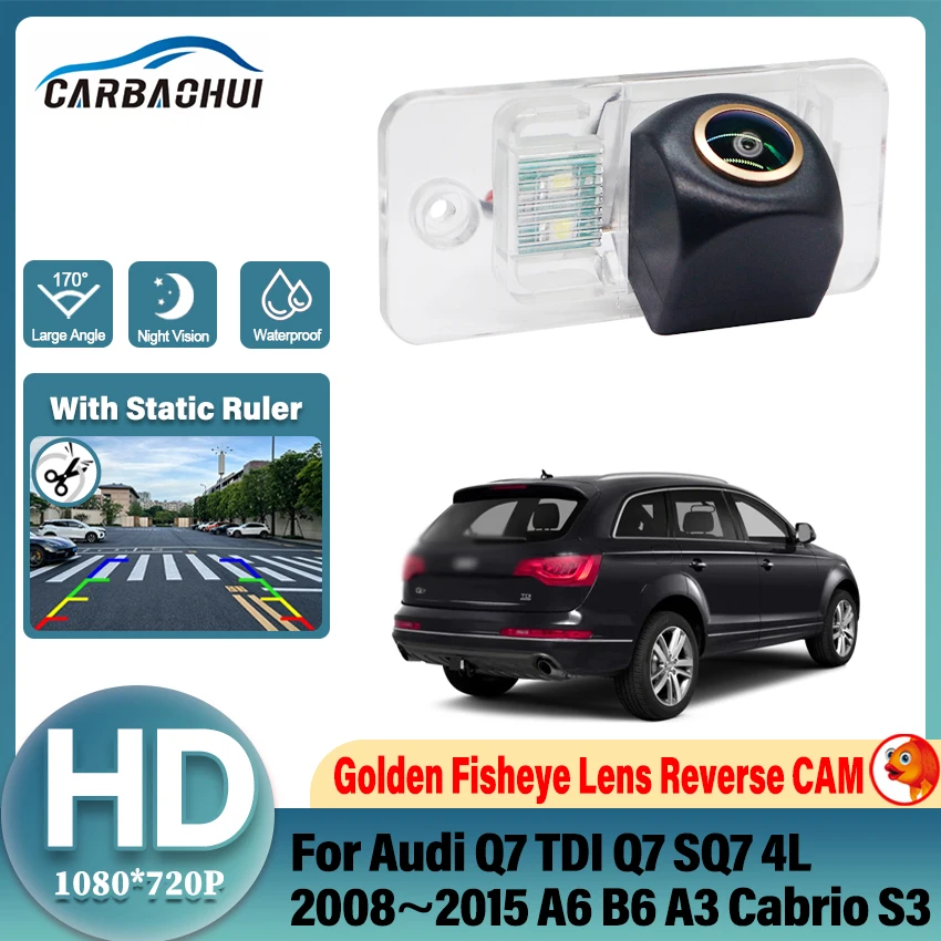 CVBS Vehicle Rear View Reverse Camera For Audi Q7 TDI Q7 SQ7 4L 2008~2014 2015 A6 B6 A3 Cabrio S3 Car Backup Parking Camera