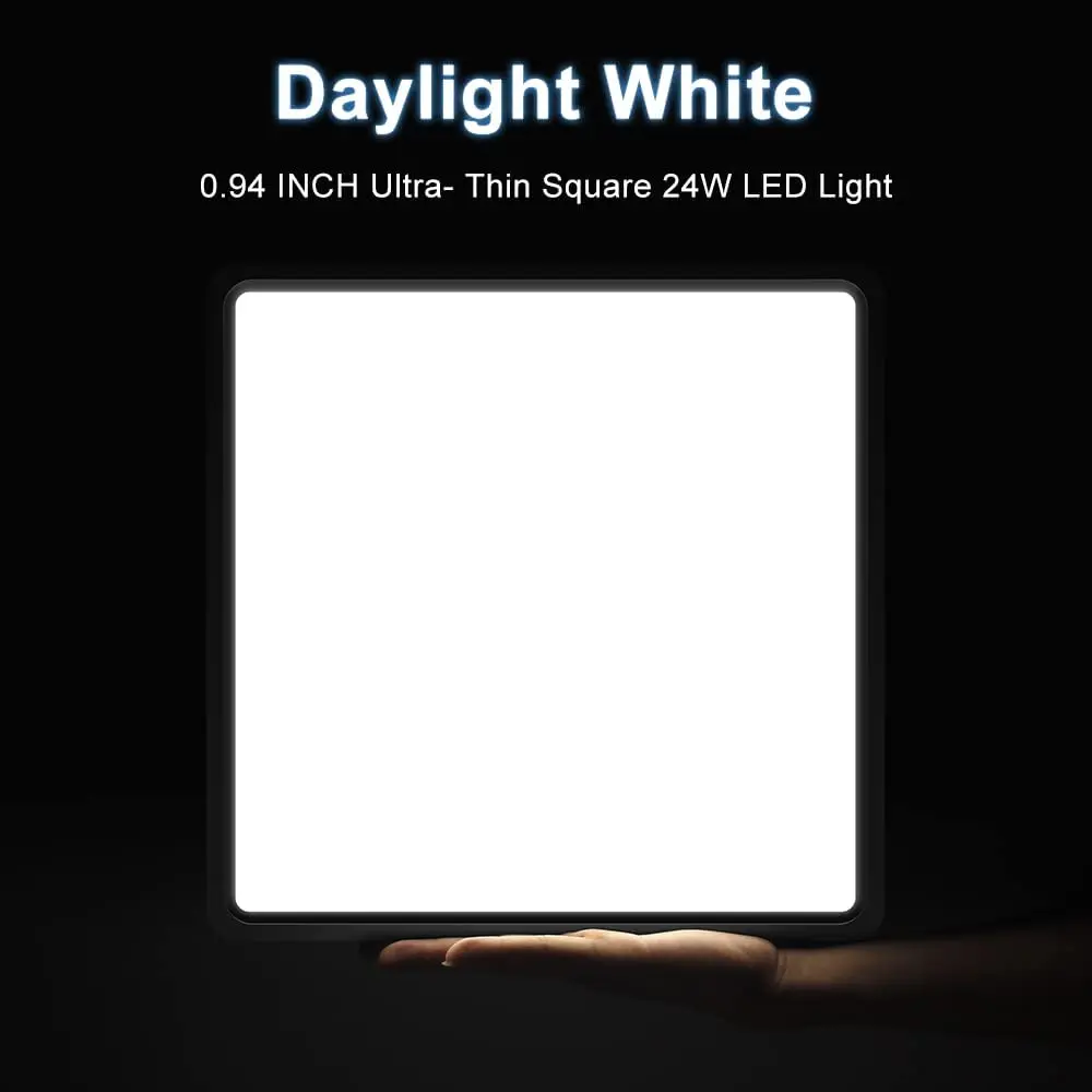 New 0.9inch Ultrathin Led Ceiling Light 20inch Large Ceiling Lamp Smart APP Brightness Dimmable For Living Room Bedroom Lighting