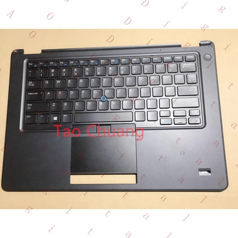 WW para DELL Latitude E5450 5450 Palmrest con teclado retroiluminado y huella dactilar A1412G