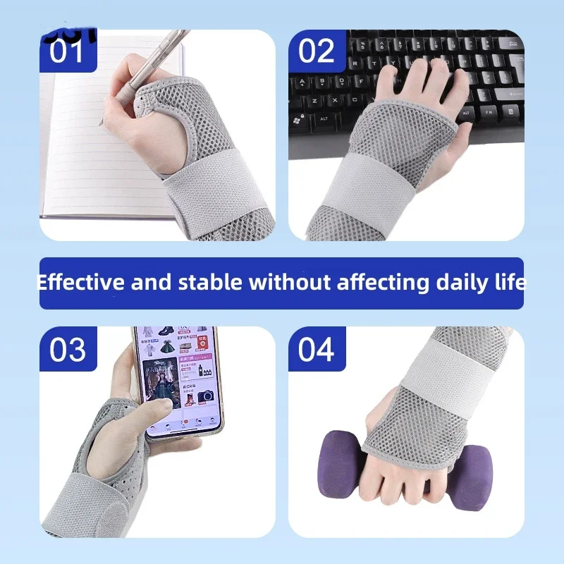 Professional Wrist Support Wristband, tala respirável, cinta de pulso, artrite, carpo, túnel, entorse mão, tendinite