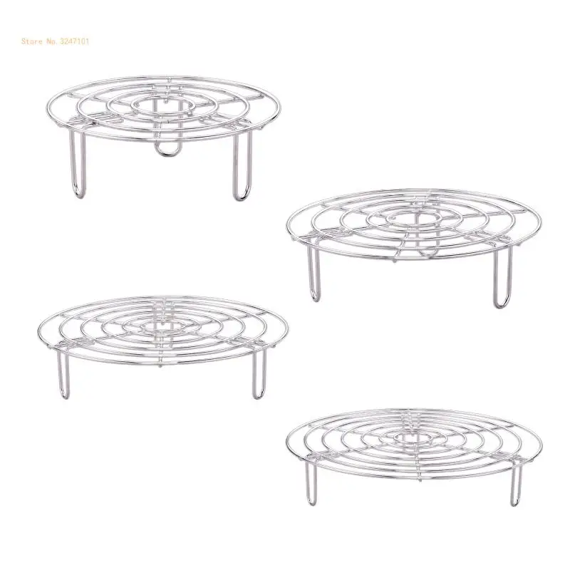 Stainless Steel Rack for Steaming, Lifting in Pots, Pressure Cooker Multi-Purpose for Baking Canning Dropship