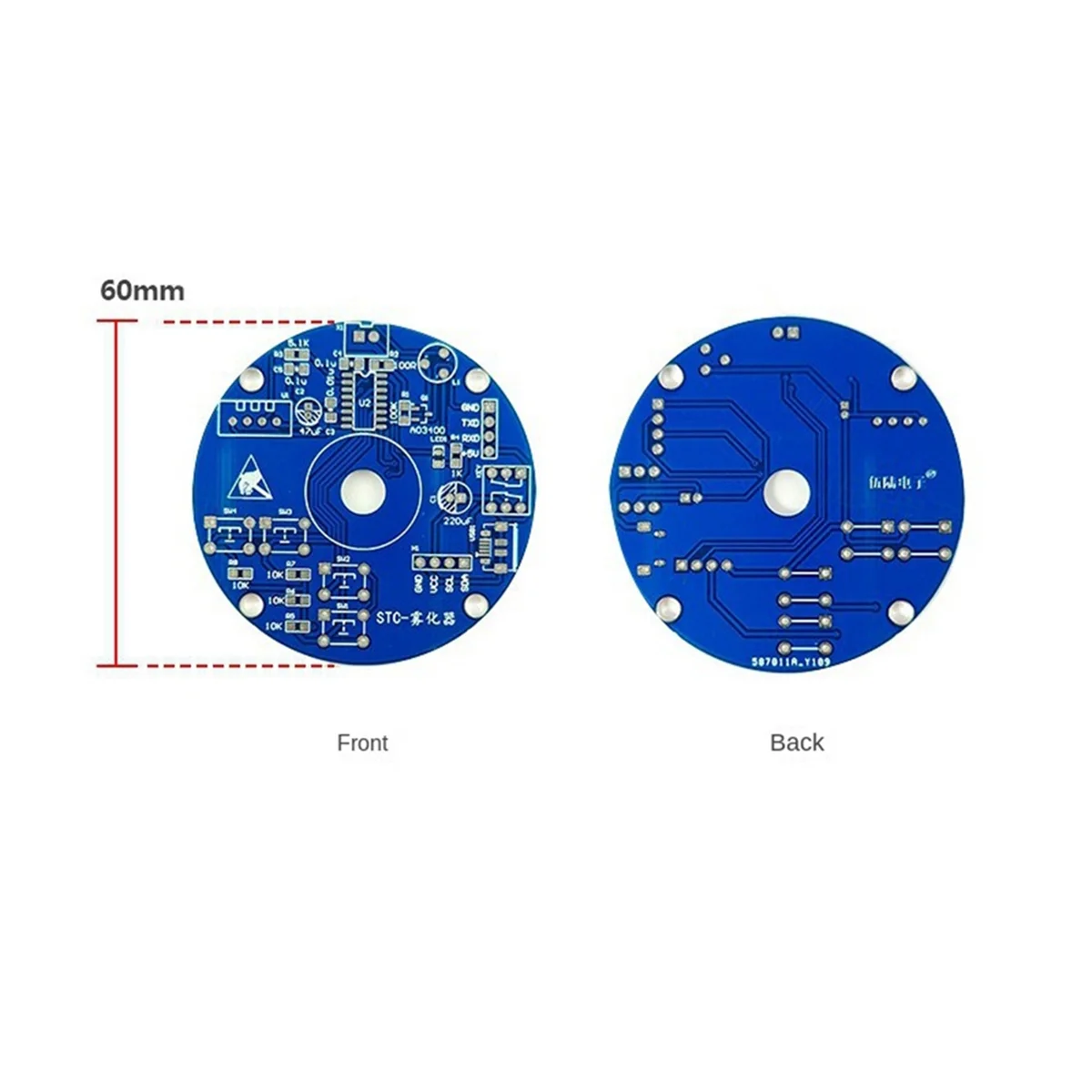 New DIY Mist Maker and Driver Kit USB Humidifier Circuit Board STG Atomizer Controllable Humidity Timing DIY Welding Parts