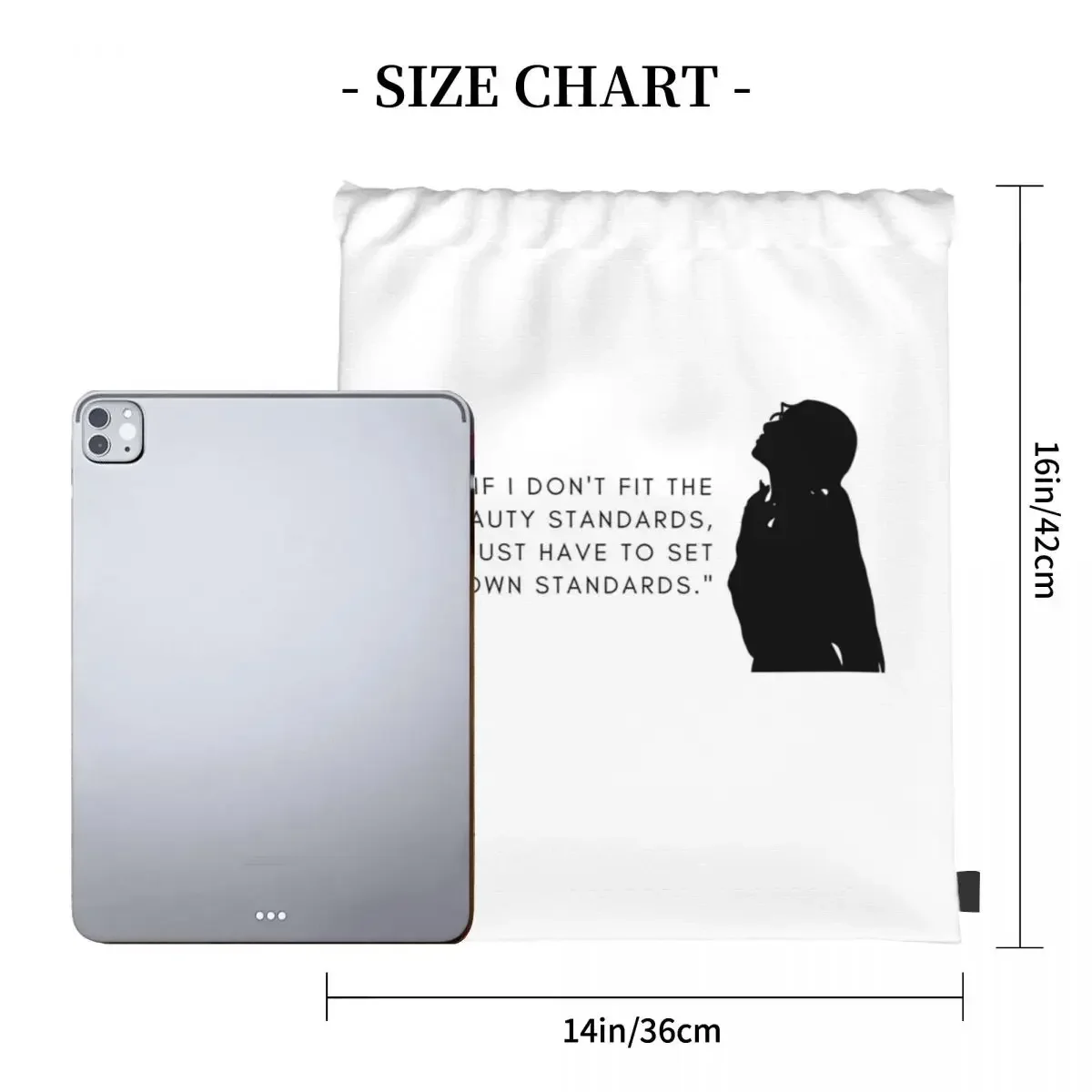 Hwasa MAMAMOO Inspirational Quote Backpacks Drawstring Bags Drawstring Bundle Pocket Sundries Bag BookBag For Man Woman School