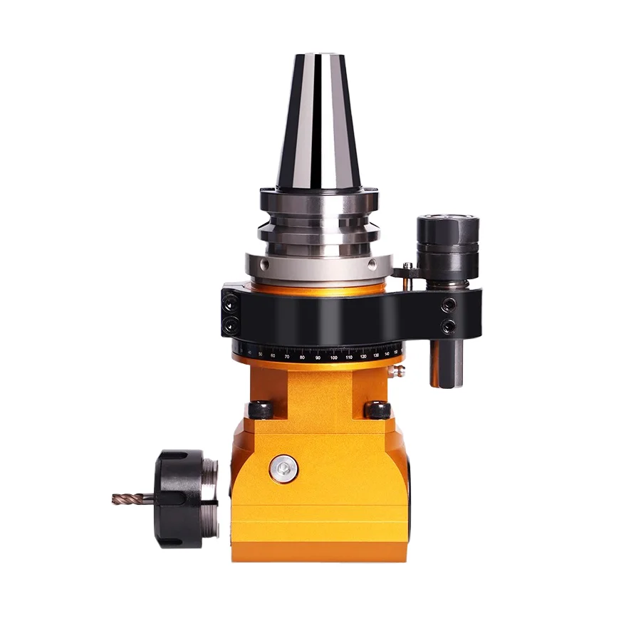 

Боковая фрезерная головка с ЧПУ, угловая фрезерная насадка под углом 90 градусов с держателем для обрабатывающего центра, угловая фрезерная головка